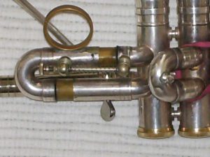 Detail erstes Ventil Trompete
